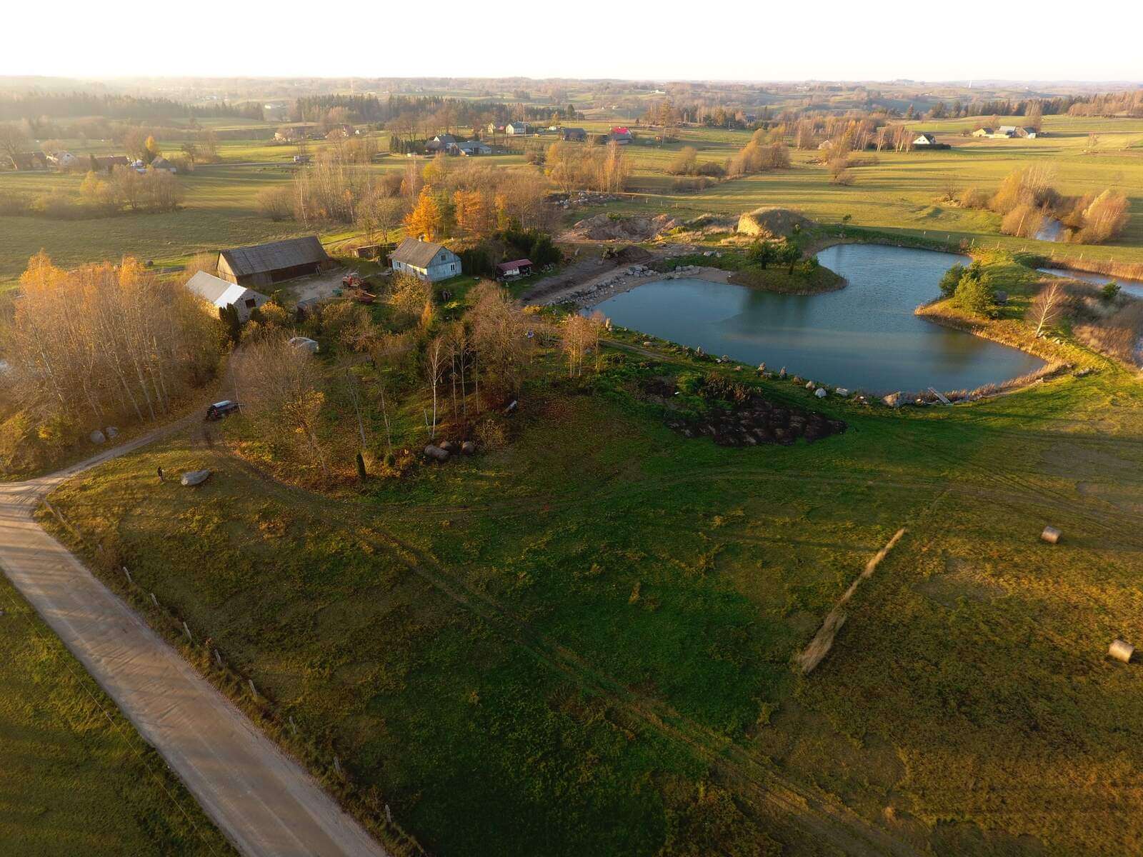 Widok z drona na Dzierwany