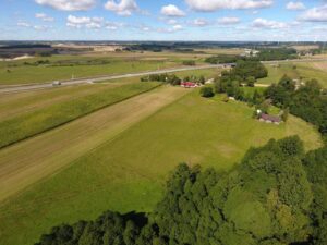 Widok z drona na Krzywólkę