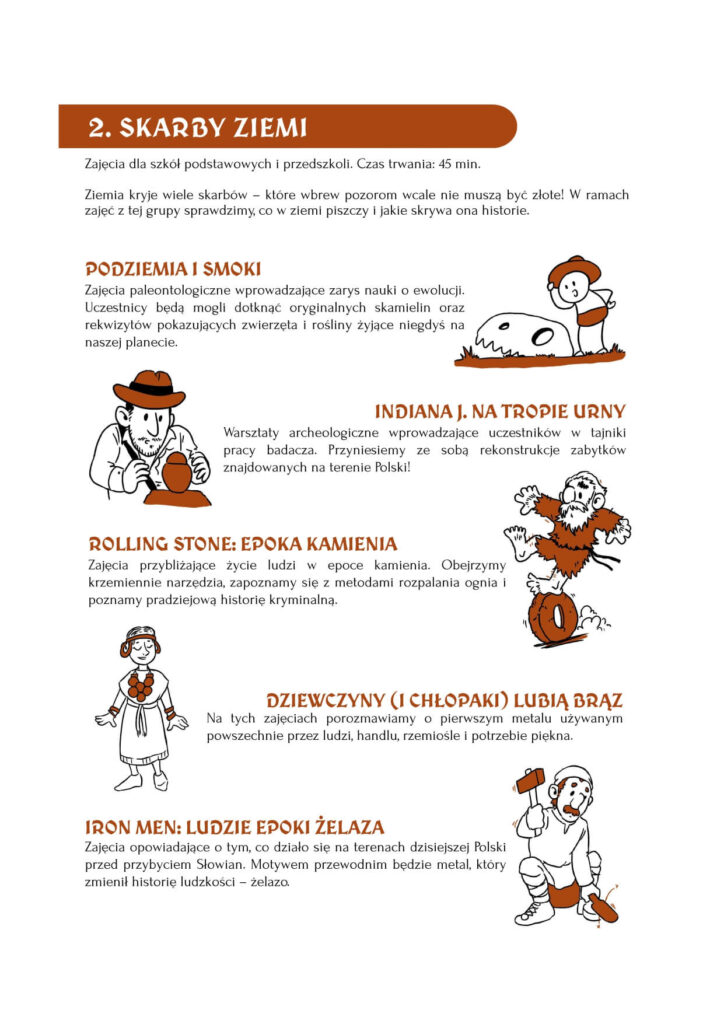 Cykl 2. Skarby ziemi z opisem zajęć
