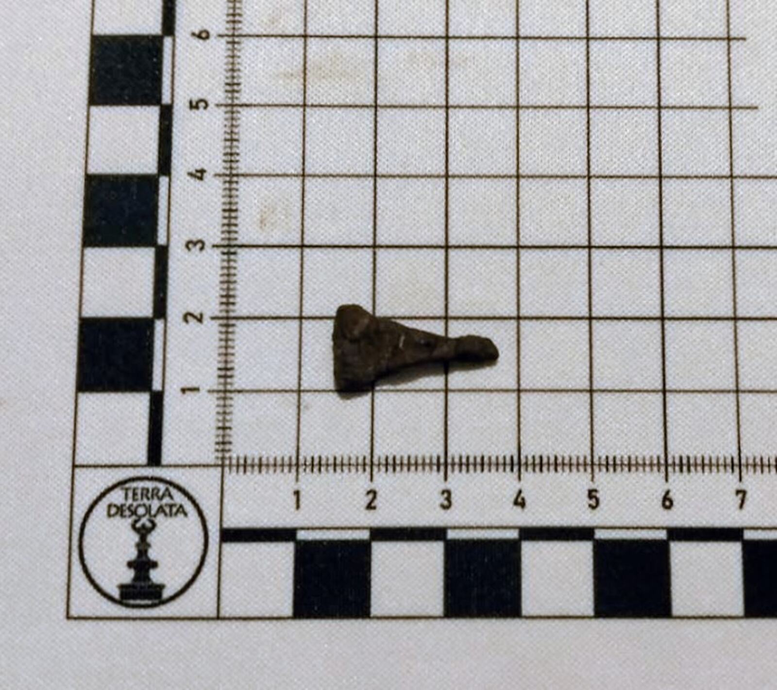 Mały fragment szpili leży na podkładce