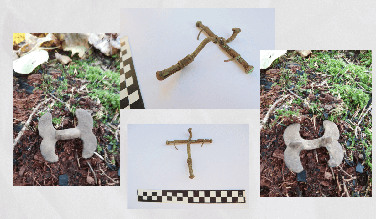 Kolaż ze zdjęć zapinek