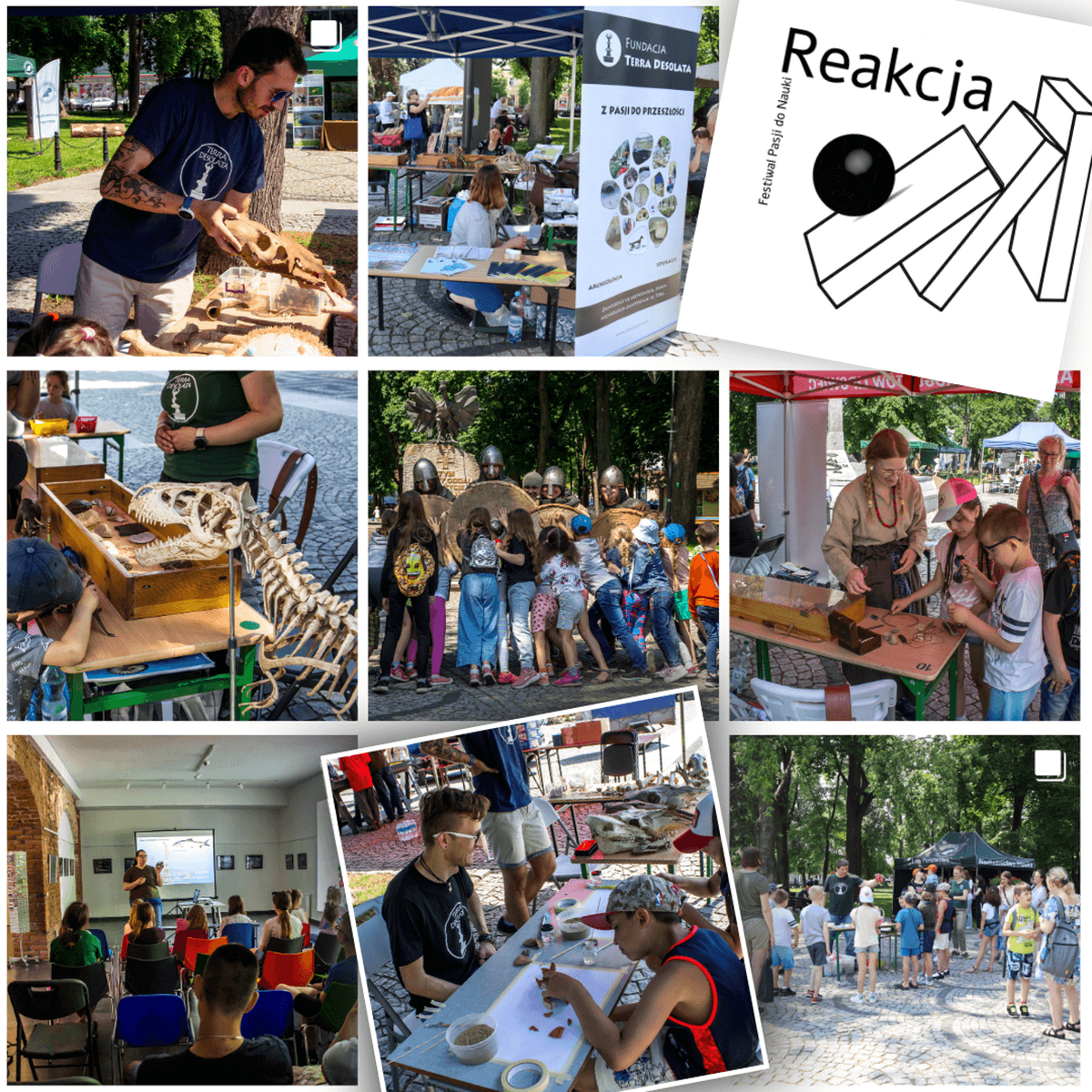 kolaż zdjęć z logotypem festiwalu